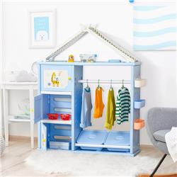 Picture of 212 Main 311-038BU Qaba Kids Toy Organizer & Storage Book Shelf with Multiple Storage Spaces&#44; Blue