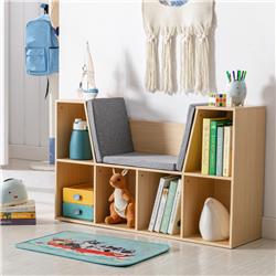 Picture of 212 Main 311-046ND Homcom Toy Chest Kids Cabinet Storage Organizer Shelf for Toys Clothes Books&#44; Natural