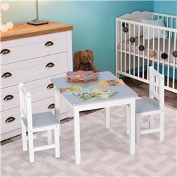 Picture of 212 Main 312-019 Qaba Kids Table & 2 Chairs Set&#44; Gray - 3 Piece