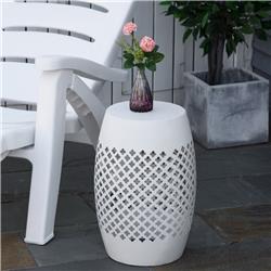 Picture of 212 Main 84B-626WT Outsunny 12.5 in. Steel Patio End Table&#44; White