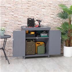 Picture of 212 Main 84B-632GY Outsunny Garden Storage Cabinet&#44; Gray