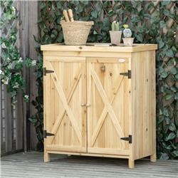 Picture of 212 Main 84B-632ND Outsunny Garden Storage Cabinet&#44; Natural