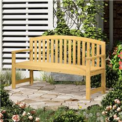 Picture of 212 Main 84B-634V00OG Outsunny 56 in. Outdoor Wood Bench&#44; Natural