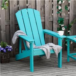 Picture of 212 Main 84B-637 Outsunny Outdoor HDPE Adirondack Deck Chair&#44; Turquoise