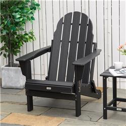 Picture of 212 Main 84B-663BK Outsunny Folding Adirondack Chair&#44; Black