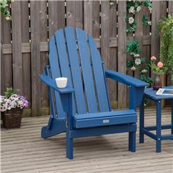 Picture of 212 Main 84B-663BU Outsunny Folding Adirondack Chair&#44; Blue