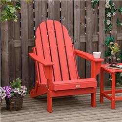 Picture of 212 Main 84B-663RD Outsunny Folding Adirondack Chair&#44; Red