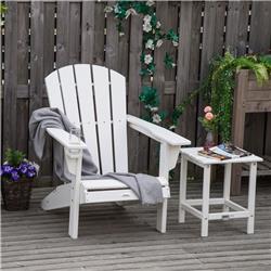 Picture of 212 Main 84B-675WT Outsunny Adirondack Chair with Cup Holder&#44; White