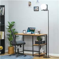 Picture of 212 Main B31-264V80BK Homcom Modern Standing Floor Lamp Metal Bedroom Light with 350 deg Adjustable Shade&#44; Black