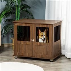 Picture of 212 Main D02-074BN PawHut Dog Crate Furniture&#44; Brown