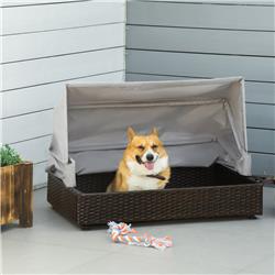 Picture of 212 Main D02-106 PawHut Rattan Dog Bed&#44; Coffee