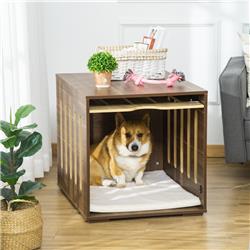 Picture of 212 Main D02-118V80 PawHut Furniture Style Dog Crate End Table&#44; Brown