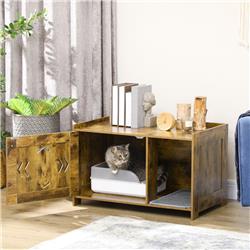 Picture of 212 Main D31-070V00RB PawHut Cat Litter Box Furniture Hidden