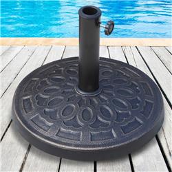 Outdoor Umbrella Stand Base - Bronze - 17 in. - Heavy Duty Design