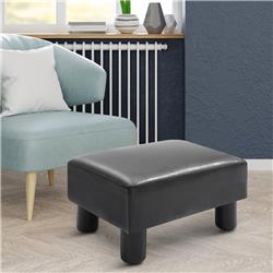 Picture of 212 Main 02-0239 Homcom Ottoman Foot Rest Small Foot Stool with Faux Leather Upholstery&#44; Bright Black