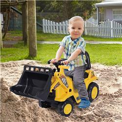 Picture of 212 Main 301-058 Homcom 3 in 1 Ride On Toy Bulldozer Digger Tractor Pulling Cart Pretend Play Construction Truck