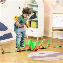 Picture of 212 Main 3A0-012 Qaba Track Builder Loop Kit Criss Cross Track with Pull-back Cars for 3-6 Year Olds&#44; Green