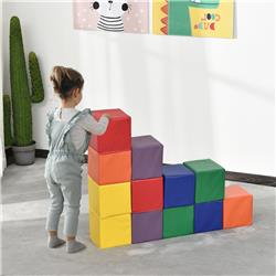 Picture of 212 Main 3D0-003 Soozier Soft Foam Play Building Blocks&#44; Multi Color - 12 Piece