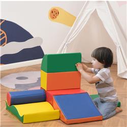 Picture of 212 Main 3D0-006 Soozier Soft Play Toy Foam Building & Stacking Blocks for Kids&#44; Multi Color - 7 Piece
