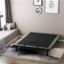 Picture of 212 Main 831-408 59 x 79 in. Homcom Adjustable Bed Base for Mattress - Zero Gravity with Remote Control&#44; Dark Grey & Black