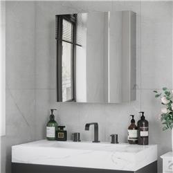 Picture of 212 Main 834-526V00SR Kleankin Wall Mounted Medicine Bathroom Cabinet&#44; Silver