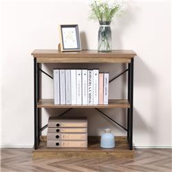 Picture of 212 Main 838-101 Homcom 2-Tier Shelf Modern Style Bookshelf&#44; Brown & Black
