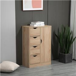 838-129V80AK Homcom Freestanding Storage Cabinet, Oak