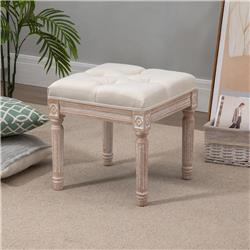 Picture of 212 Main 838-159BG Homcom Vintage Footrest Ottoman Bench&#44; Beige