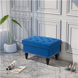 Picture of 212 Main 838-168BU Homcom Ottoman with Storage&#44; Blue