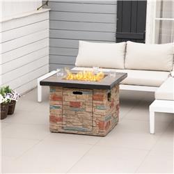 Picture of 212 Main 842-222 32 in. Outsunny Outdoor Propane Gas Fire Pit Table&#44; Brown