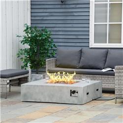 Picture of 212 Main 842-224 42 in. Outsunny Square Propane Fire Pit Table&#44; Grey