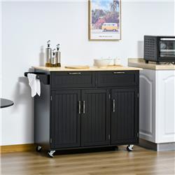 Picture of 212 Main 801-204BK Homcom Mobile Kitchen Island with Storage&#44; Black
