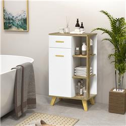 Picture of 212 Main 834-398 Kleankin Floor Bathroom Cabinet&#44; White & Natural