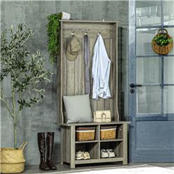 Picture of 212 Main 837-302V00GY 31.5 x 15.5 x 67.5 in. Homcom Classic Hall Tree - Grey
