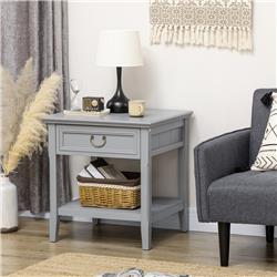 Picture of 212 Main 839-637V00GY Homcom Retro Side Table - Gray