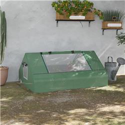 845-153V00DG 71 x 55 x 32 in. Outsunny Mini Tunnel Greenhouse - Green