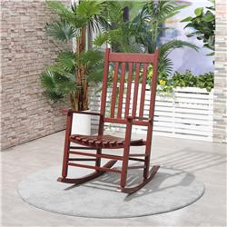 Picture of 212 Main 84A-041WR Outsunny Outdoor Rocking Chair - Wine Red