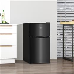 Picture of 212 Main 800-128BK 3.2 cu. ft. Homcom Double Door Mini Fridge with Freezer - Black