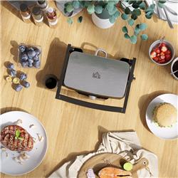 Picture of 212 Main 800-133 Homcom Panini Press Grill Stainless Steel Countertop Sandwich Maker with Non-Stick Double Plates - Silver & Black