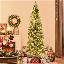 Picture of 212 Main 830-380V81 7.5 ft. Homcom Artificial Snow Flocked Christmas Tree - Red Berries