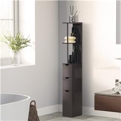Picture of 212 Main 834-114BN Homcom Slim Bathroom Storage Cabinet - Brown
