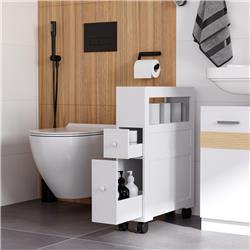 Picture of 212 Main 834-180V01 Homcom Slim Bathroom Storage Cabinet - White