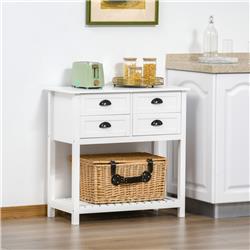 Picture of 212 Main 835-514WT Homcom Sideboard Buffet Cabinet Storage Serving Console Table - White