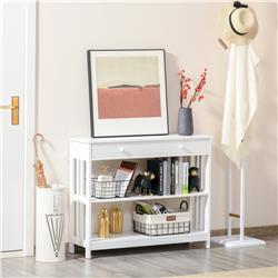 Picture of 212 Main 837-134V80WT Homcom Console Table with Drawers & 2 Shelves - White