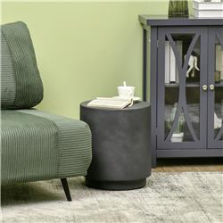 Picture of 212 Main 839-521V00CG Homcom Lightweight Round Side Table with Concrete - Charcoal Grey