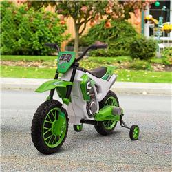 Picture of 212 Main 370-165V80GN 12V Aosom Kids Motorcycle Bike Electric Battery-Powered Ride-On Toy Off-road Street Bike with Charging Battery - Green