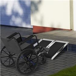 Picture of 212 Main 713-019V00SR 2 ft. Homcom Portable Wheelchair Ramp - Textured Aluminum