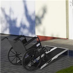 Picture of 212 Main 713-022V00BK 4 ft. Homcom Aluminum Portable Wheelchair Ramp - Silver&#44; Jet Black