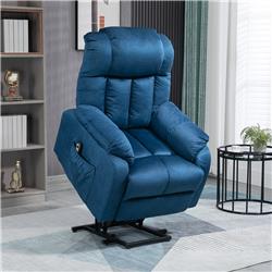 Picture of 212 Main 713-111V81BU Homcom Lift Chair for Elderly Power Lift Recliner Chair with Side Pocket & Remote Control for Living Room - Blue