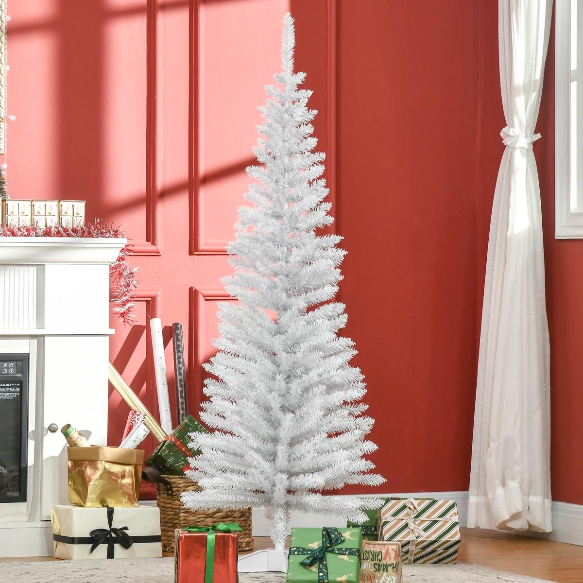 Picture of 212 Main 830-182V04WT 5 ft. Homcom Artificial Pencil Christmas Tree - White